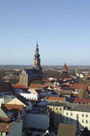 St. Nikolai, von St. Marien aus gesehen (Foto: Fotostudio Wasmund, Greifswald und Wolgast)